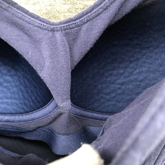 Uniqlo Ribbed V-Neck Camisole Bra Top Womens M Blue Padded - Picture 7 of 9